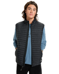 Scaly Gilet in Black