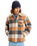 The Quiksilver Mens DNA Sherpa Harrington Jacket in Almond Sherpa Harrington