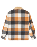 The Quiksilver Mens DNA Sherpa Harrington Jacket in Almond Sherpa Harrington