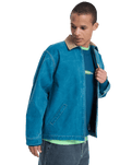 Shaper Pad Jacket in Dark Denim