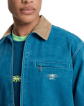 Shaper Pad Jacket in Dark Denim
