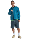Shaper Pad Jacket in Dark Denim