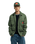 The Quiksilver Mens Bob Marley Uprising Jacket in Grape Leaf