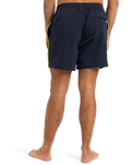 The Quiksilver Mens Surfsilk Piped Volley Shorts in Dark Navy