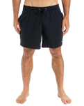 The Quiksilver Mens Surfsilk Solid Volley Shorts in Black