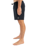 The Quiksilver Mens Surfsilk Solid Volley Shorts in Black