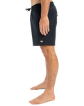 The Quiksilver Mens Surfsilk Solid Volley Shorts in Black
