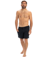 The Quiksilver Mens Surfsilk Solid Volley Shorts in Black