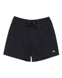 The Quiksilver Mens Surfsilk Solid Volley Shorts in Black