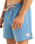 The Quiksilver Mens Everyday Solid Volley Shorts in Coronet Blue
