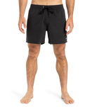 The Quiksilver Mens Everyday Solid Volley Shorts in Black