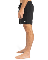 The Quiksilver Mens Everyday Solid Volley Shorts in Black