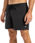 The Quiksilver Mens Everyday Solid Volley Shorts in Black