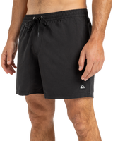 The Quiksilver Mens Everyday Solid Volley Shorts in Black