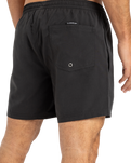 The Quiksilver Mens Everyday Solid Volley Shorts in Black