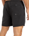 The Quiksilver Mens Everyday Solid Volley Shorts in Black