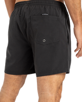 The Quiksilver Mens Everyday Solid Volley Shorts in Black