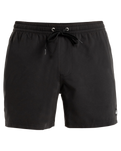 The Quiksilver Mens Everyday Solid Volley Shorts in Black
