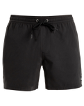 The Quiksilver Mens Everyday Solid Volley Shorts in Black