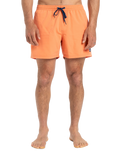 The Quiksilver Mens Everyday Solid Volley Shorts in Melon