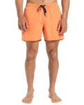 The Quiksilver Mens Everyday Solid Volley Shorts in Melon