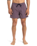 The Quiksilver Mens Everyday Solid Volley Shorts in Vintage Violet