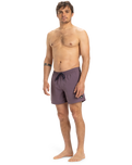 The Quiksilver Mens Everyday Solid Volley Shorts in Vintage Violet