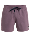 The Quiksilver Mens Everyday Solid Volley Shorts in Vintage Violet