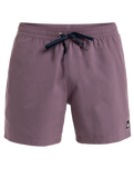 The Quiksilver Mens Everyday Solid Volley Shorts in Vintage Violet