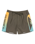 The Quiksilver Mens Everyday Holmes Volley Shorts in Grape Leaf Holmes