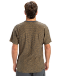 The Quiksilver Mens Kentin Pocket T-Shirt in Black Kentin Stripes