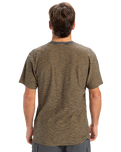 The Quiksilver Mens Kentin Pocket T-Shirt in Black Kentin Stripes
