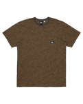 The Quiksilver Mens Kentin Pocket T-Shirt in Black Kentin Stripes