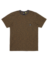 The Quiksilver Mens Kentin Pocket T-Shirt in Black Kentin Stripes