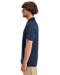 The Quiksilver Mens Stretch Polo Shirt in Dark Navy