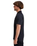 The Quiksilver Mens Stretch Polo Shirt in Black