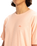 The Quiksilver Mens Slub Roundneck T-Shirt in Peach Parfait