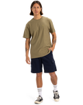 The Quiksilver Mens Slub Roundneck T-Shirt in Aloe