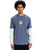 The Quiksilver Mens Mercury Layer Long Sleeve T-Shirt in Vintage Indigo