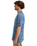 The Quiksilver Mens Tilebloom T-Shirt in Vintage Indigo