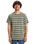 The Quiksilver Mens Tengha Stripe T-Shirt in Aloe Tengha