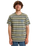 The Quiksilver Mens Tengha Stripe T-Shirt in Aloe Tengha