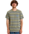 The Quiksilver Mens Tengha Stripe T-Shirt in Aloe Tengha