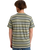 The Quiksilver Mens Tengha Stripe T-Shirt in Aloe Tengha