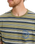 The Quiksilver Mens Tengha Stripe T-Shirt in Aloe Tengha