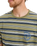The Quiksilver Mens Tengha Stripe T-Shirt in Aloe Tengha