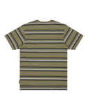The Quiksilver Mens Tengha Stripe T-Shirt in Aloe Tengha
