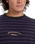 The Quiksilver Mens Mercury Old Hoops Long Sleeve T-Shirt in Purple Velvet