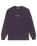 The Quiksilver Mens Mercury Old Hoops Long Sleeve T-Shirt in Purple Velvet