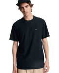 The Quiksilver Mens Slub Roundneck T-Shirt in Black